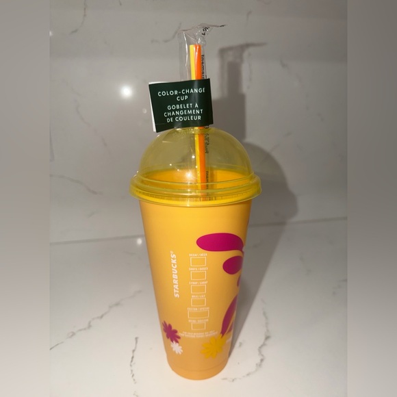 Starbucks Other - Starbucks Vibrant Yellow Color-Changing Tumbler